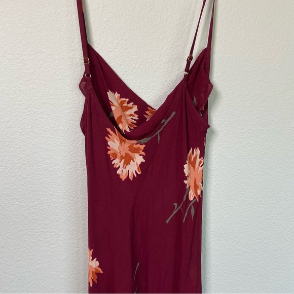 Reformation Auburn floral Santiago Maxi Slip Slit Dress - Picture 9 of 12